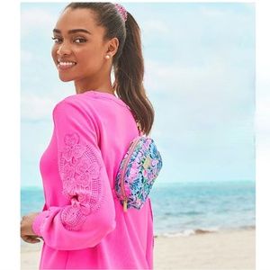 Lilly Pulitzer Belt Bag Tiger Sunrise Print New